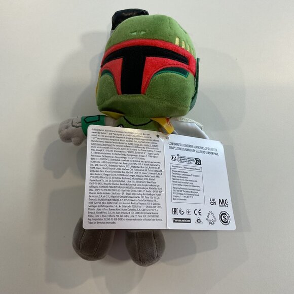 Star Wars Boba Fett Plush Toy 8" By Mattel Soft plush toy collectible New tags - Picture 3 of 10